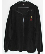 USA Olympic Fleece Full Zip Jacket Mens XL Black - $19.79