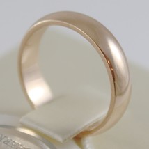 SOLID 18K YELLOW GOLD WEDDING BAND FLAT RING 5 GRAMS BY UNOAERRE MADE IN ITALY image 2