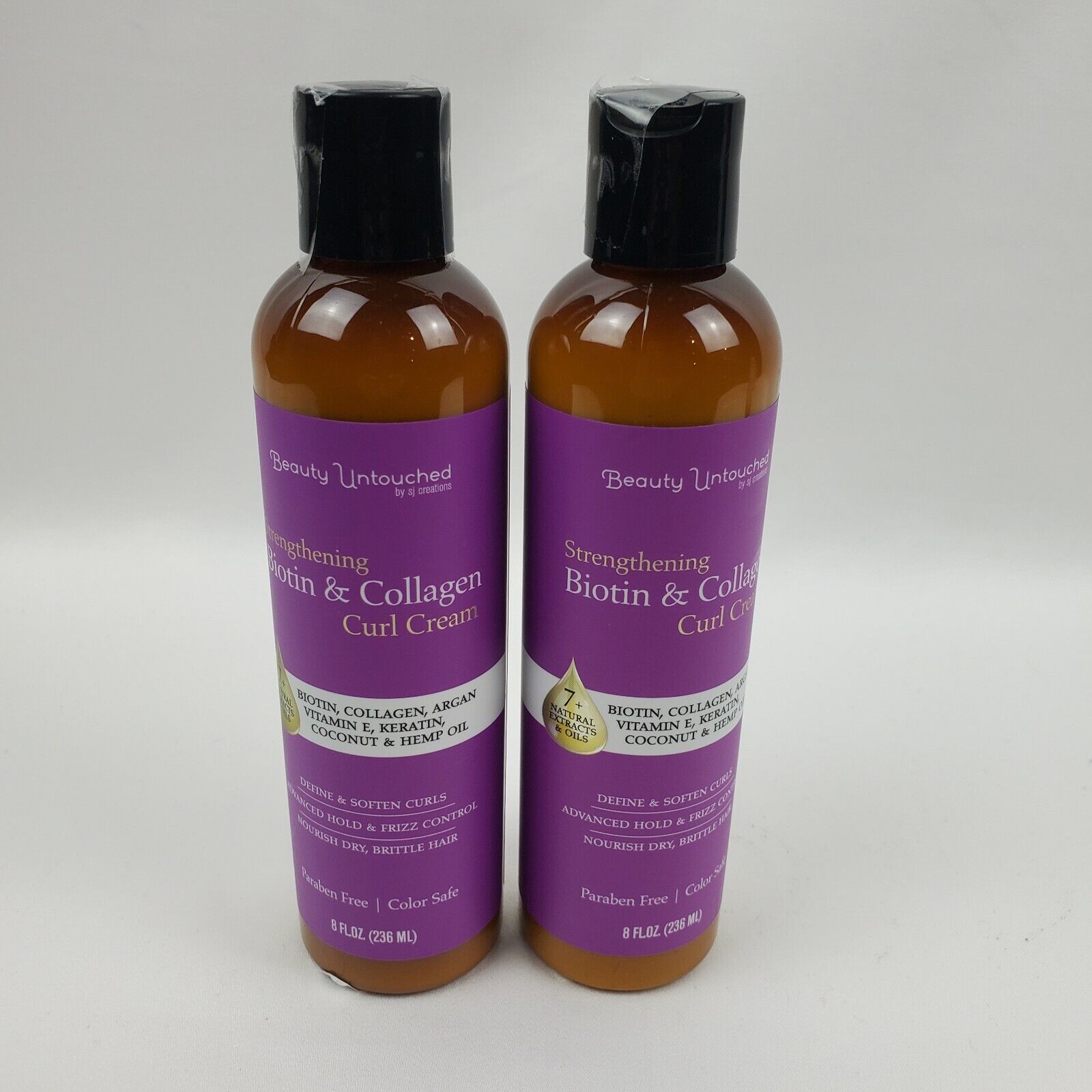 2X Beauty Untouched SJ Creations Strengthening Curl Cream Biotin