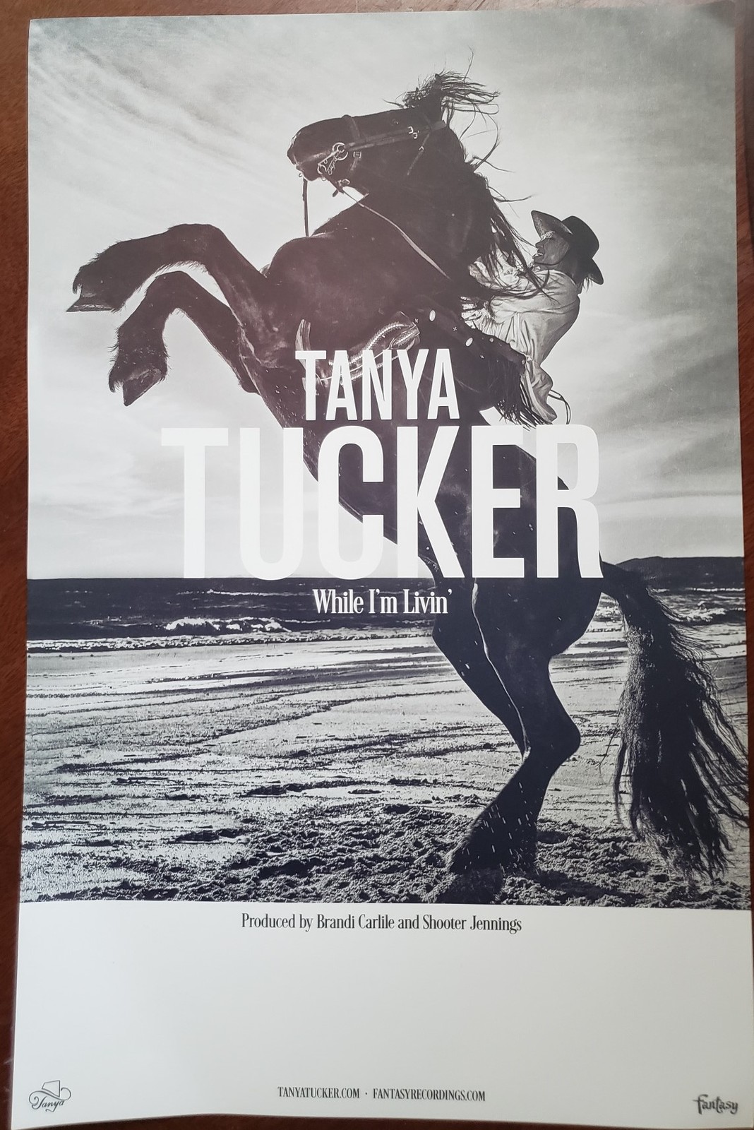 Tanya Tucker 'While I'm Livin' 11 x 17 single-sided poster - Other