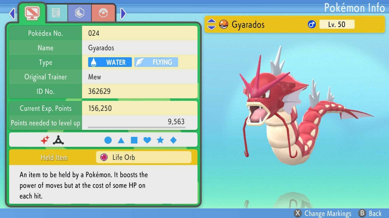 Pokemon Brilliant Diamond Gyarados