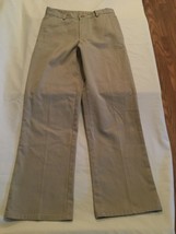 Boys Size 12 Regular Nautica pants uniform khaki flat front  - $8.59