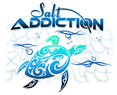 Salt Addiction Fishing t shirt,Saltwater shirt,Ocean,Fish,turtle,reel,life,rod