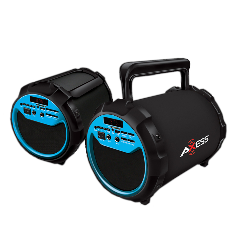 Axess Portable Bluetooth 2.1 HiFi Loud Speaker w/Mic., SD,USB,AUX And