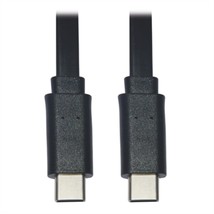 Tripp Lite USB C to USB C Cable Flat USB 2.0 M/M Thunderbolt 3 Black 3ft - $73.90