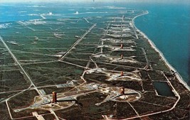 Florida FL   JOHN F KENNEDY SPACE CENTER~NASA  Missile Row~Aerial View  ... - $4.86