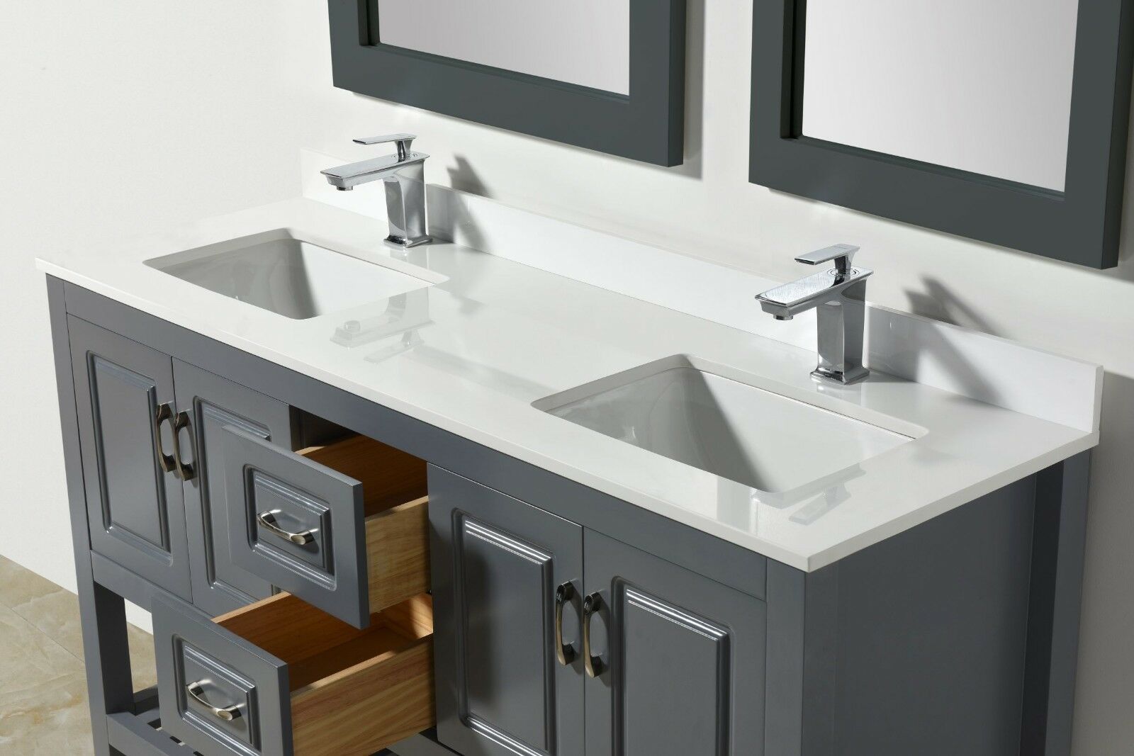 bathroom with freestanding sink