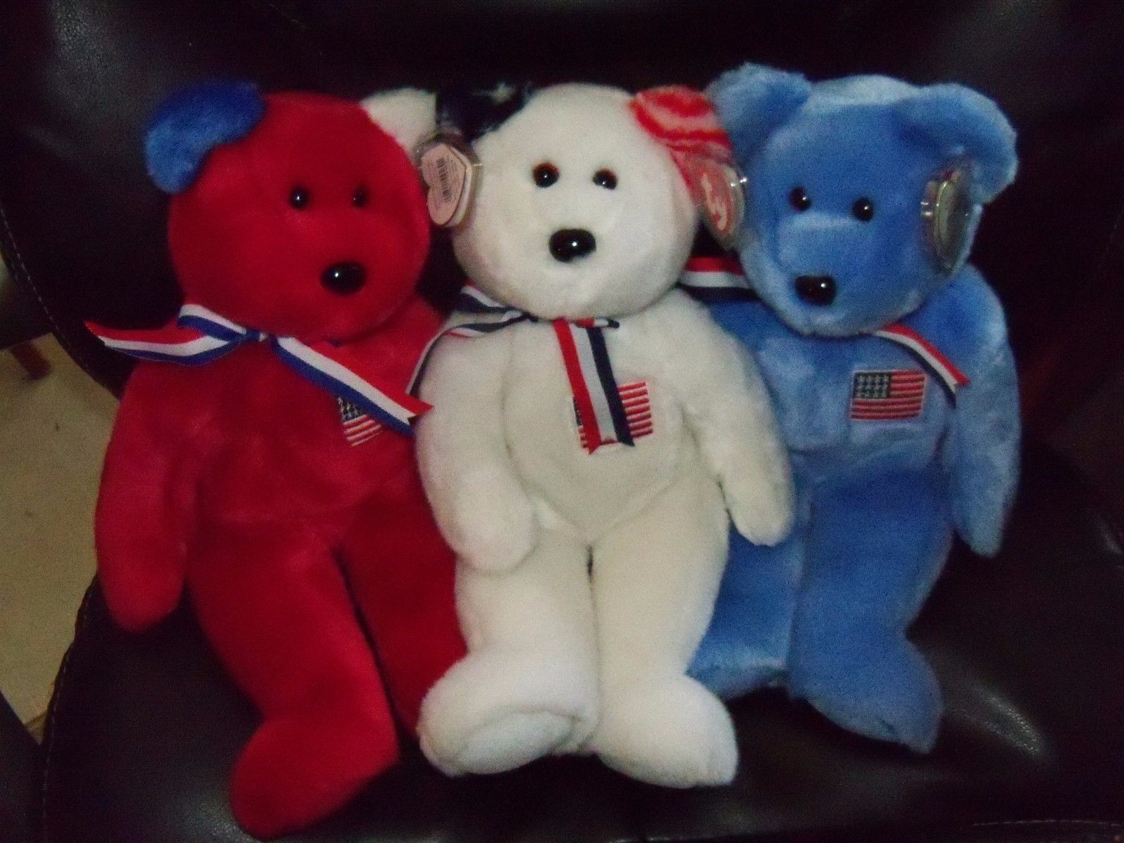 red white and blue beanie baby 2002