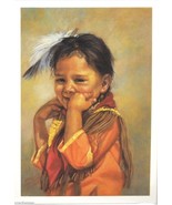 Artisan Blank Greeting Note Card Josie&#39;s Smile by Carol Theroux - $3.95