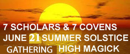 June 21ST Summer Solstice 7 Covens 7 Scholars Extreme Blessing Magick Ring Penda - $99.77