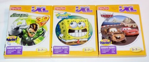 Primary image for Green Lantern, SpongeBob & Cars 2 Fisher Price iXL Learning System NEW SEALED