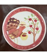 Pottery Barn Kids Thanksgiving Melamine 9&quot; Luncheon Plate &quot;We Give Thanks&quot; - $9.89