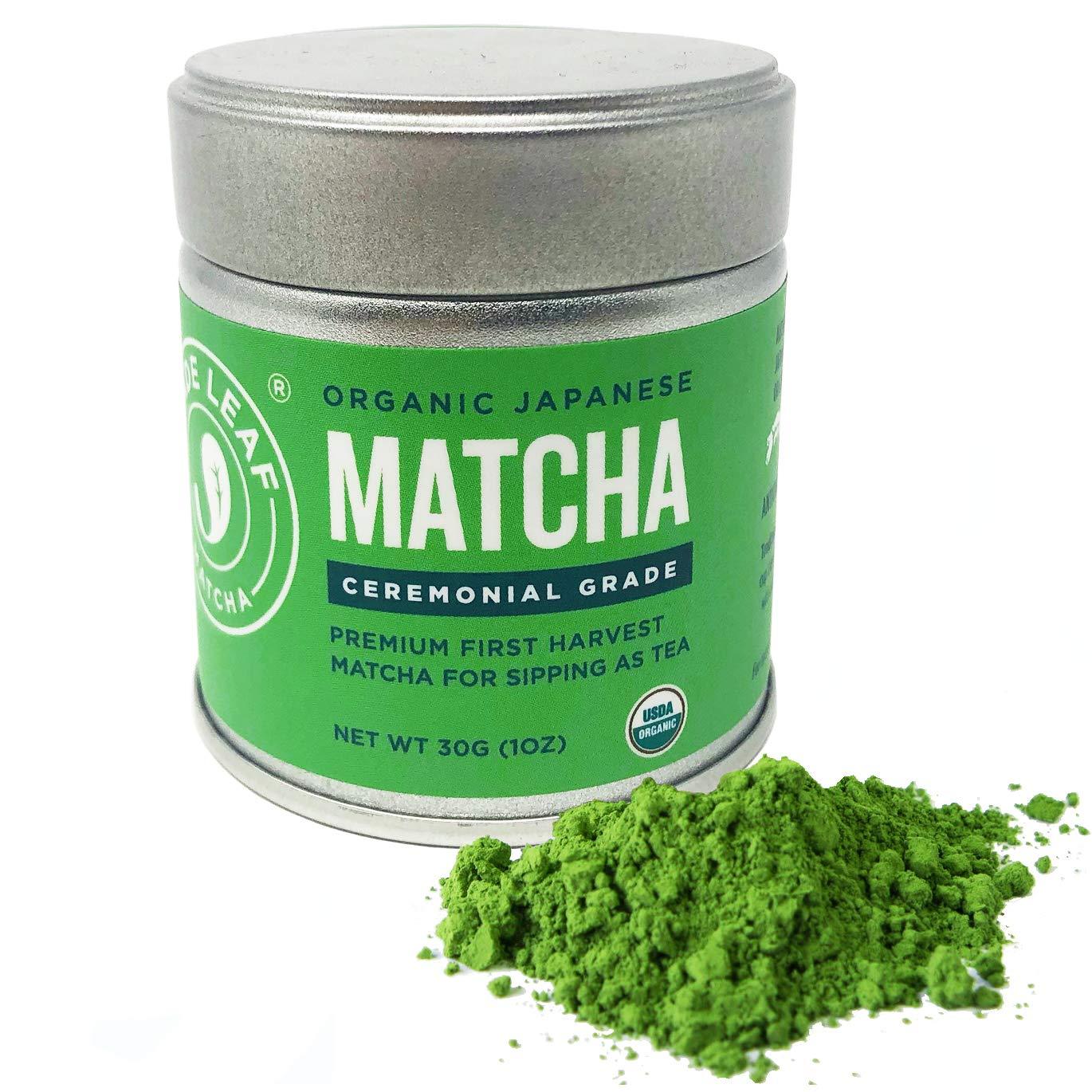 Jade Leaf Matcha Green Tea Powder USDA Organic Ceremonial Grade