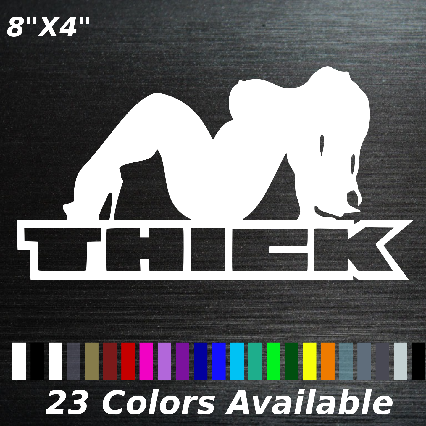 Show full-size image of Thick mudflap girl Sticker decal sexy chick Big nak...