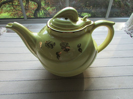 VTG HALL 0799 PARADE TEAPOT CANARY YELLOW WITH STANDARD GOLD 6 CUP USA - $22.72
