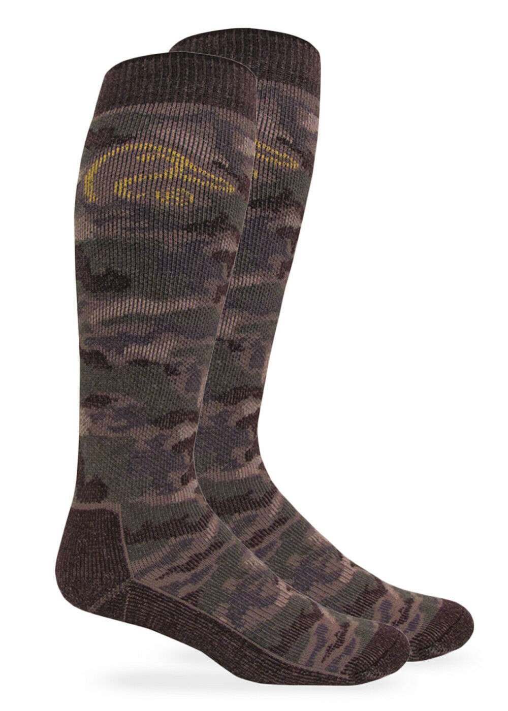 Ducks Unlimited Mens Camo 40% Merino Wool Heavyweight Tall Long Boot Socks