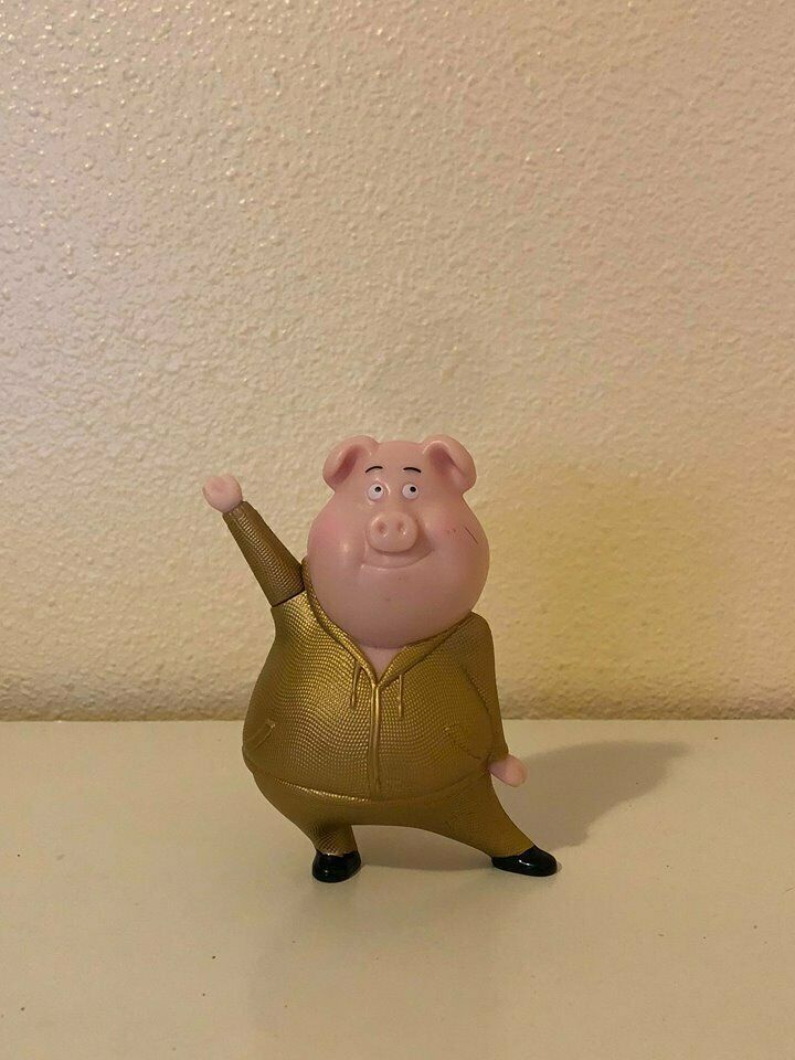 Action Figure Sing McDonald's Gunter Pig Gold Outfit 2016 - Fast Food