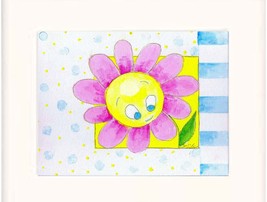 Sunflower Brightly Colored Acrylic on Canvas Boar - $35.00