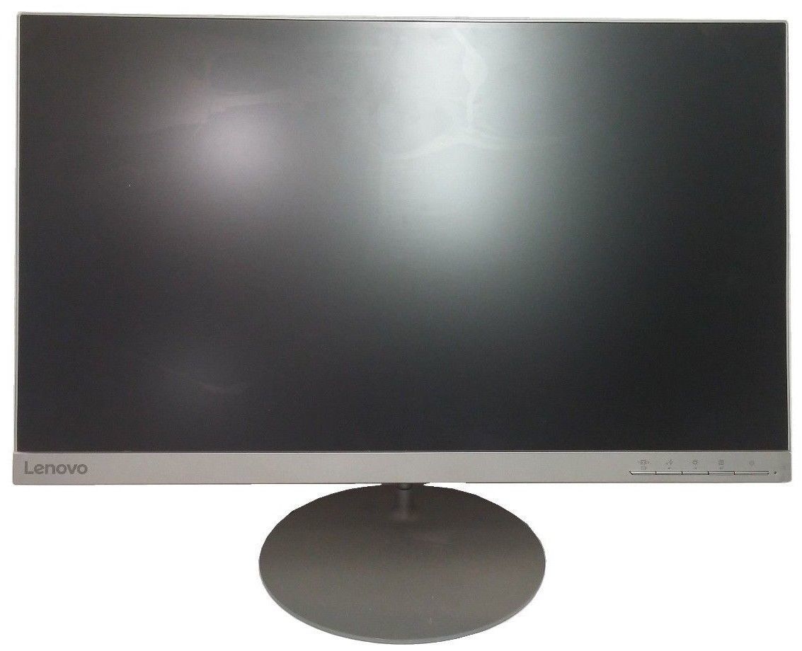 Lenovo L24Q20 24" QHD 2560x1440p 2K IPS LED Silver Monitor Cracked