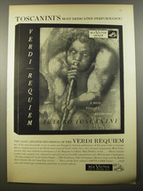 1954 RCA Victor Record Advertisement - Verdi Requiem by Arturo Toscanini - $14.99