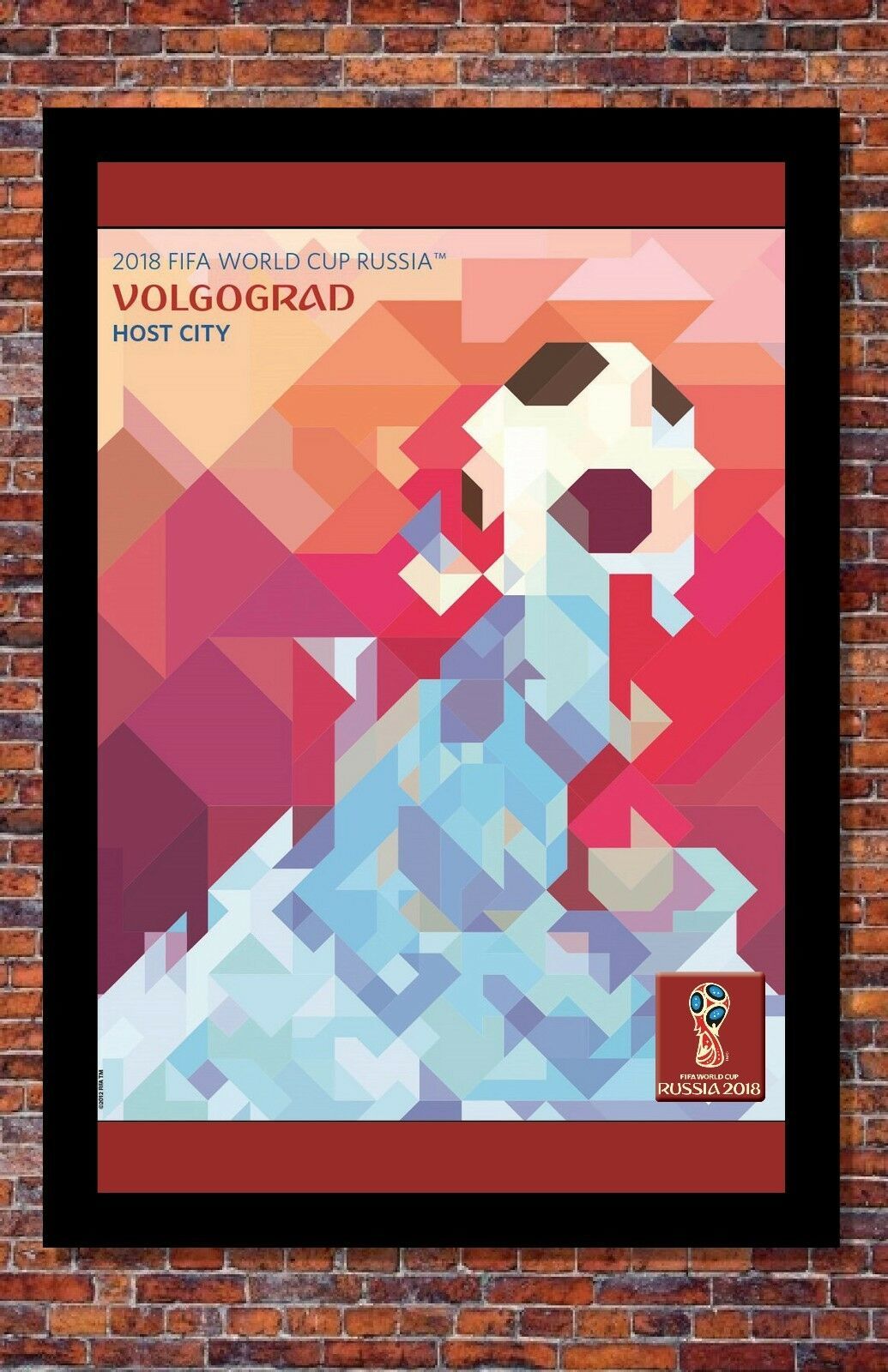 2018 FIFA World Cup Russia Poster Soccer Tournament | Volgograd | 13 x 19