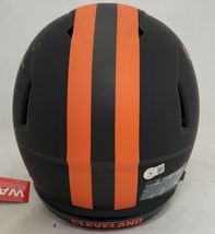BAKER MAYFIELD / NICK CHUBB SIGNED BROWNS ECLIPSE AUTHENTIC HELMET BECKETT COA image 4