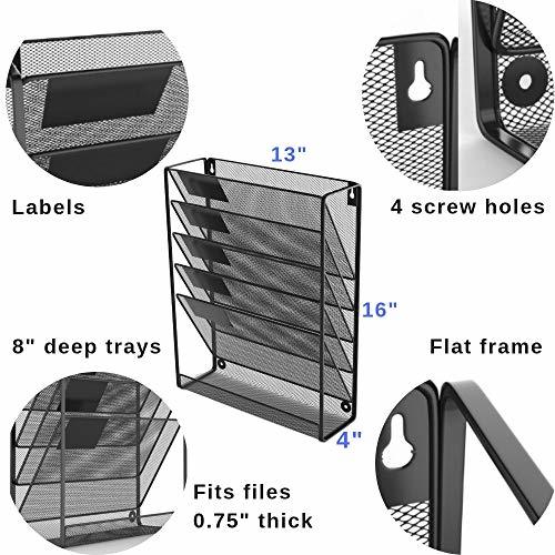 Hanging Organizer Cubicle File Holder Wall Mount Storage, Office Cubical Acces Storage Boxes