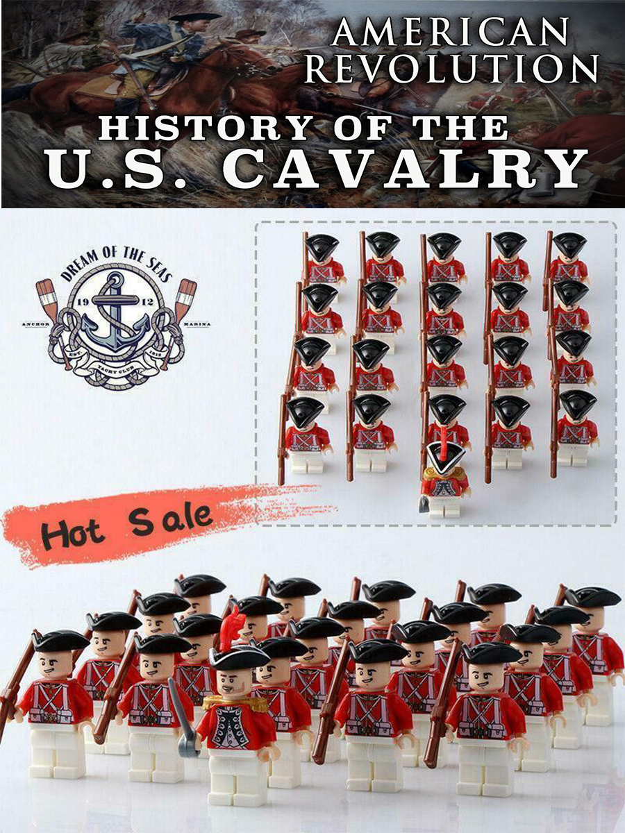 American Revolutionary War UK Redcoats Army Soldiers Army Set 21 Minifigures Lot