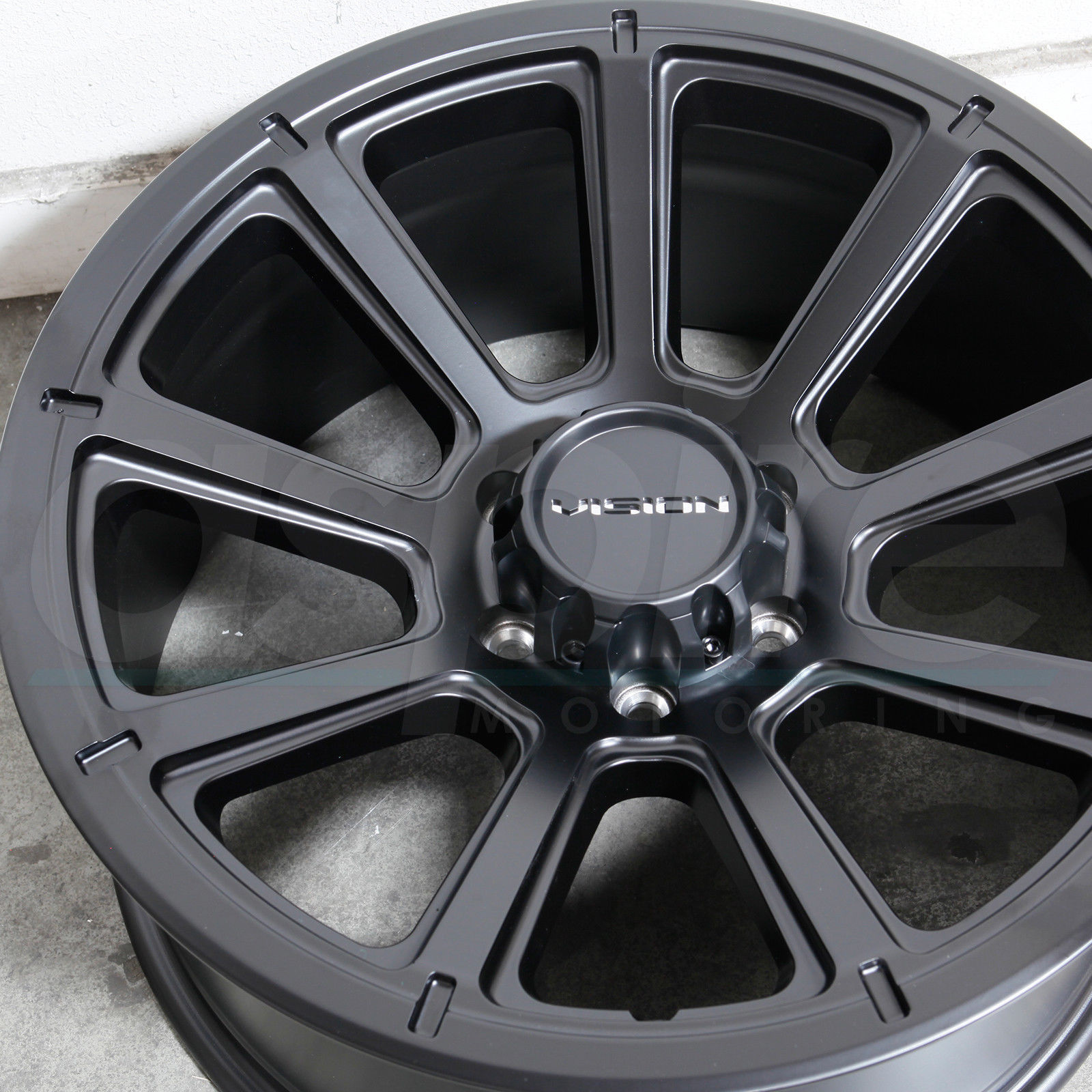 16x8 Vision 353 Turbine 6x5.5/6x139.7 0 Matte Black Wheels Rims Set(4 ...