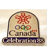 Lapel Pin Canada 1988 Olympics Calgary Alberta Celebration 88 - $15.05