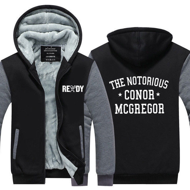 conor mcgregor zip up hoodie