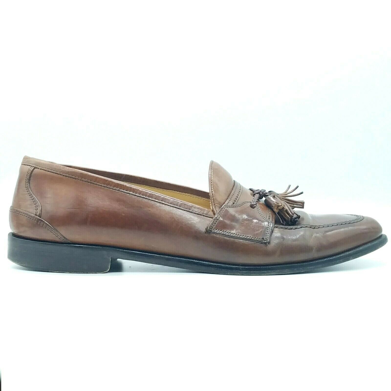 JOHNSTON & MURPHY Mens size 11.5 N Narrow Tassel Loafer Dress Shoe ...
