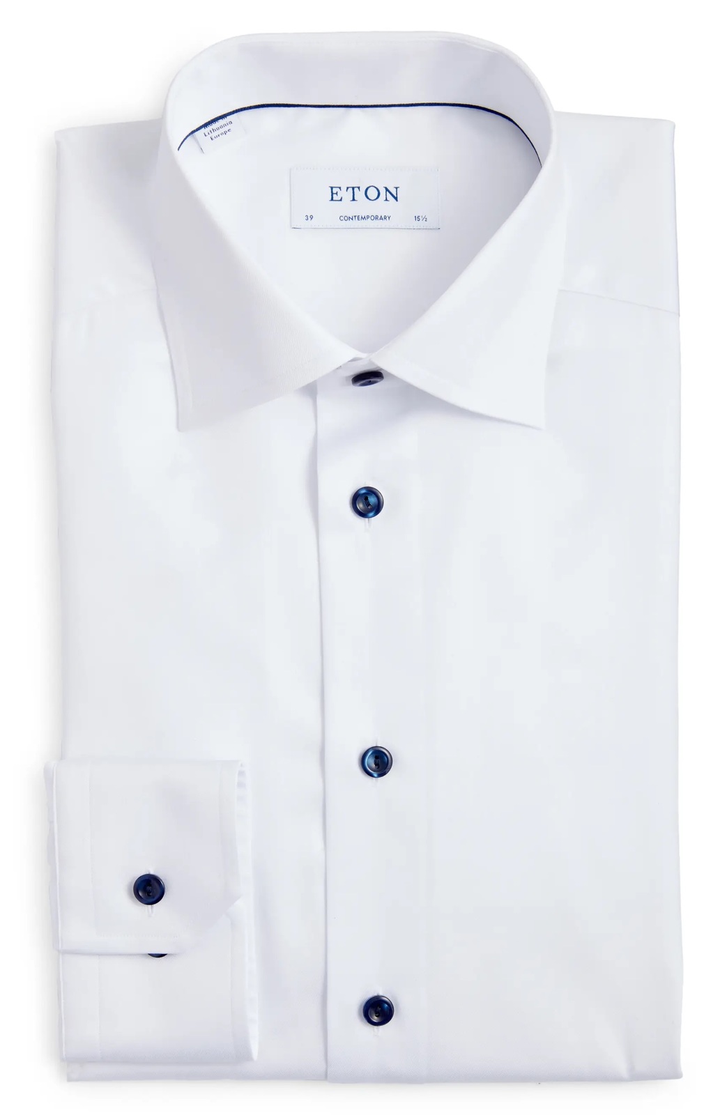 Thomas Pink John Varvatos Mens Blue Striped Collar Dress Shirt Size 16.5 M Lot 2