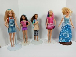 EUC Lot of 5 Modern Barbie Dolls Barbies Dolls Dressed. Clothing is smoke free!  - $22.86