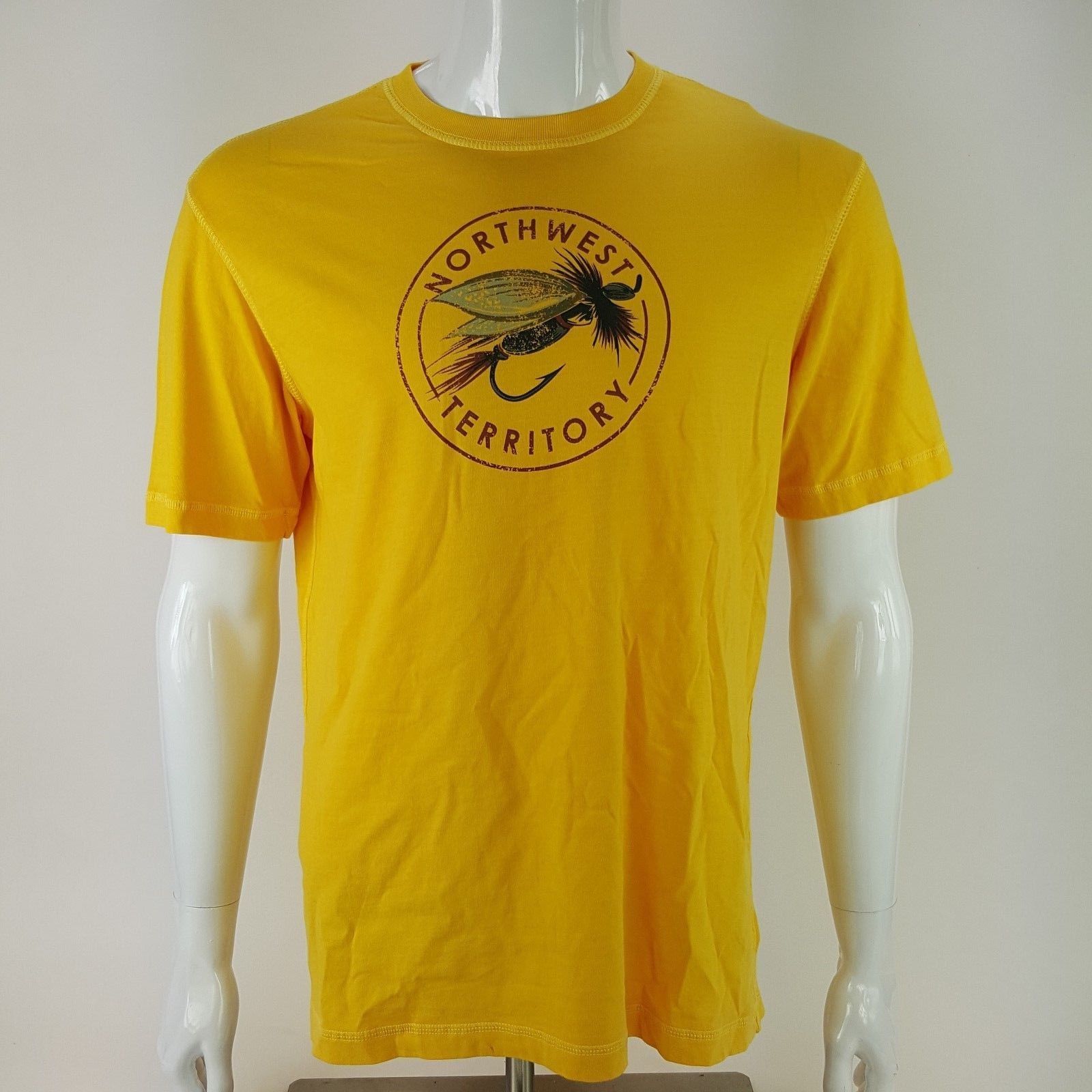 Fly Fishing Northwest Territory Mens Large Graphic Tee Shirt Short ...