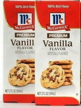 2 Count McCormick 2 Oz Premium Vanilla 100% Rich Flavor