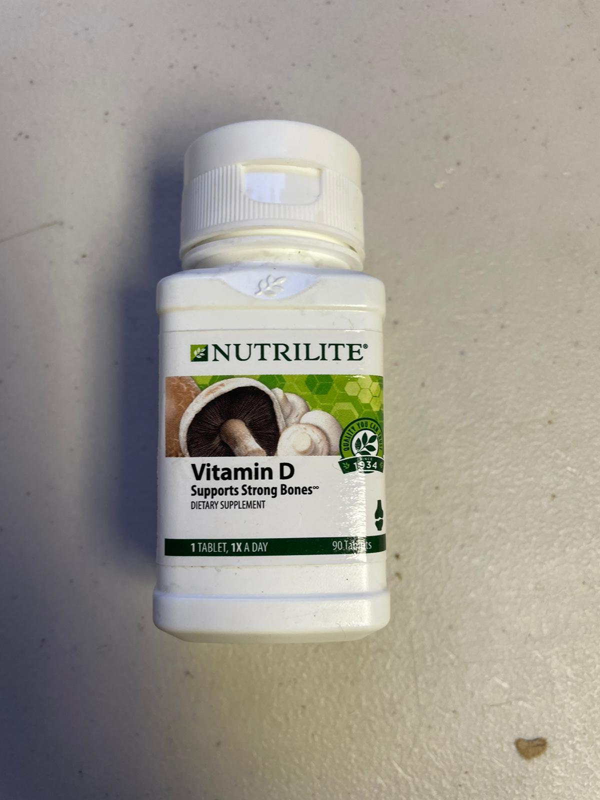 Nutrilite Vitamin D Dietary Supplement Supports Strong Bones 90 Tablets