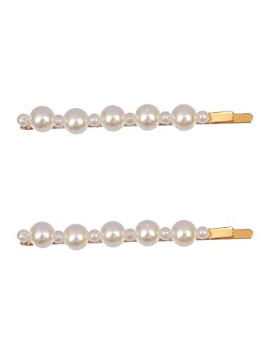 Gold White Pearl Bobby Pins Decorative Hair Accessories