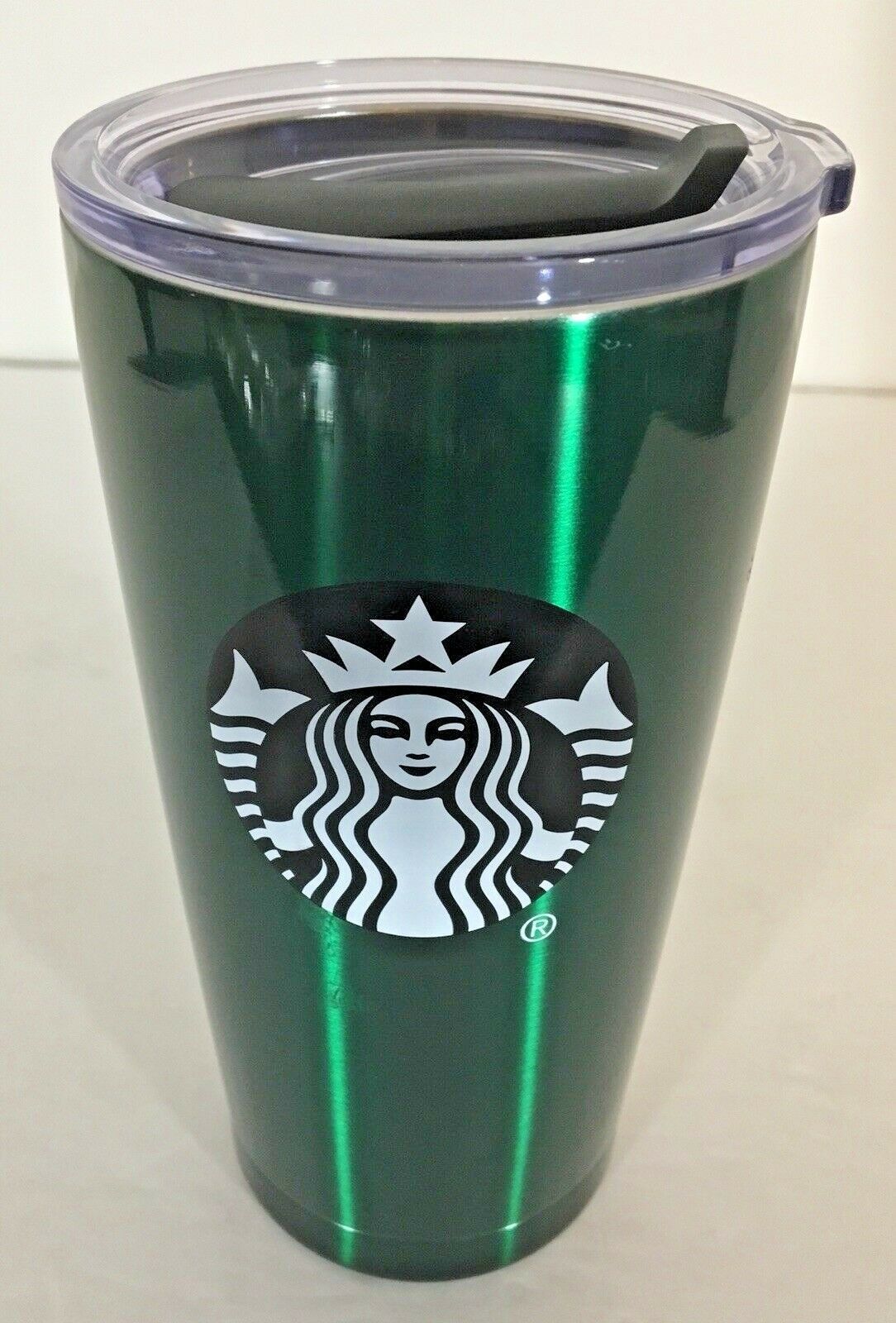 Starbucks Green Mermaid Logo Travel Mug Shiny Stainless Steel Tumbler ...