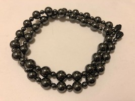 19&quot; MEDICAL THERAPY MAGNETIC NECKLACE Round BLACK BEADED BALL Design  - $19.75
