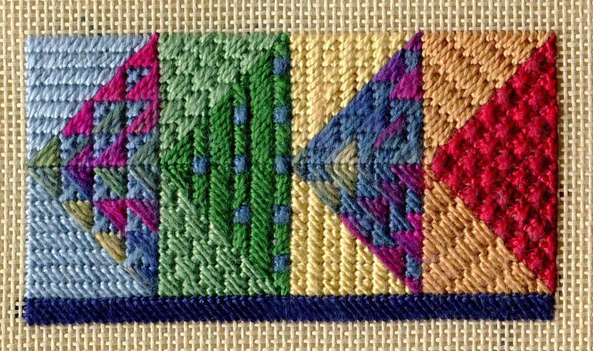 Sentimental Journey counted canvaswork needlepoint chart Laura J Perin