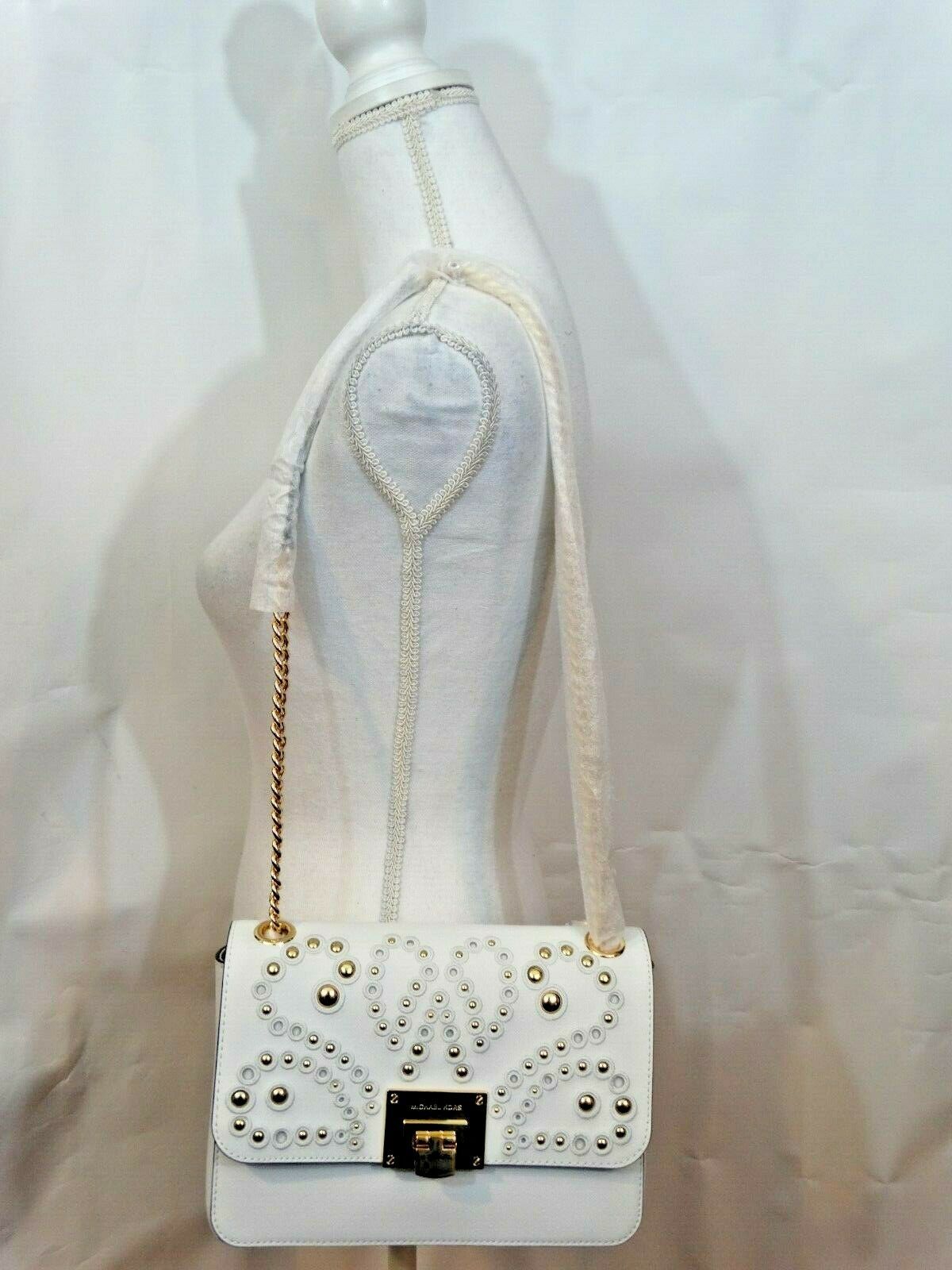 White And Gold Michael Kors Purse