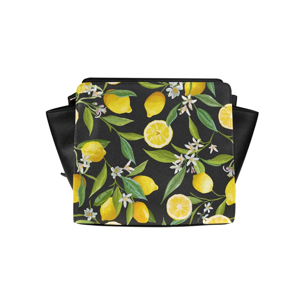 Fresh Fruit Yellow Lemon Limes Satchel Bag Crossbody Bags Travel Tote ...