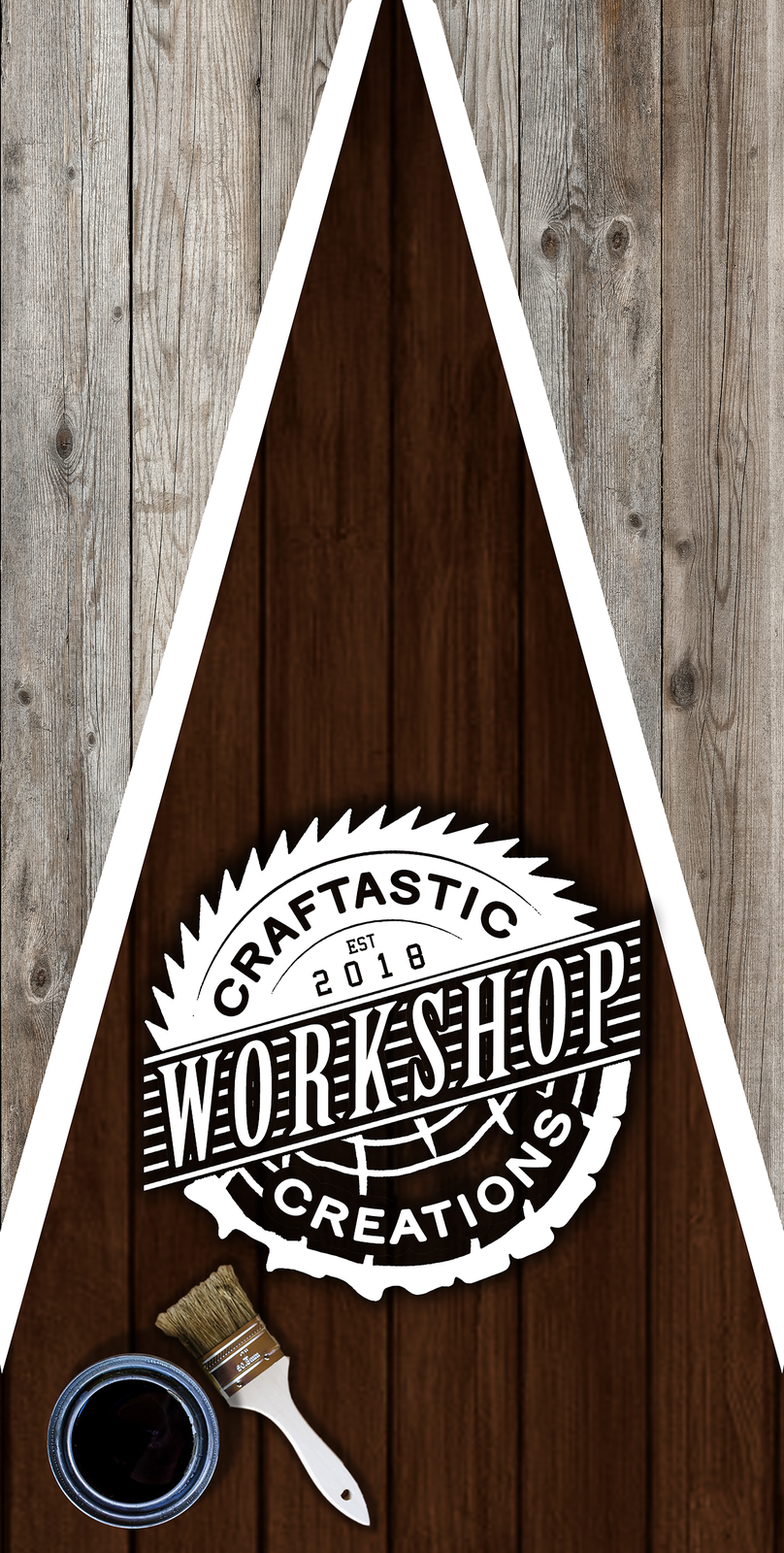 CUSTOM VINYL Cornhole Board DECAL/ craftcreations stained