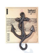 Anchor Single Hook - Cast Iron Set of 4 in One Color Avail in Brown Black White