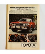 Vintage 1975 Toyota Celica GT Magazine Print Ad Full Color 8&quot; x 10&quot; - $6.62
