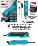 Wahl PRO KM10 BLUE 2-Speed Clipper KIT&ULTIMATE 10 Blade Set*PET DOG GROOMING - $359.99