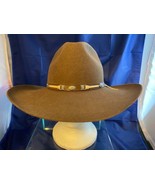 Justin Men&#39;s 4X Almond Aspen Western Felt Hat New With Tags US Size 6 7/8 - $103.95