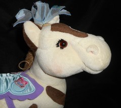 Cabbage Patch Kids 2005 Pony Horse Cream Spotted Butterfly Stuffed Animal Plush - $23.03