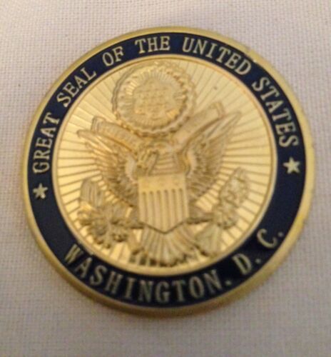 EAGLE SEAL MAGNET = 3 WHITE HOUSE CHALLENGE COIN Details about   TRUMP GOLD 2018 EASTER EGG 